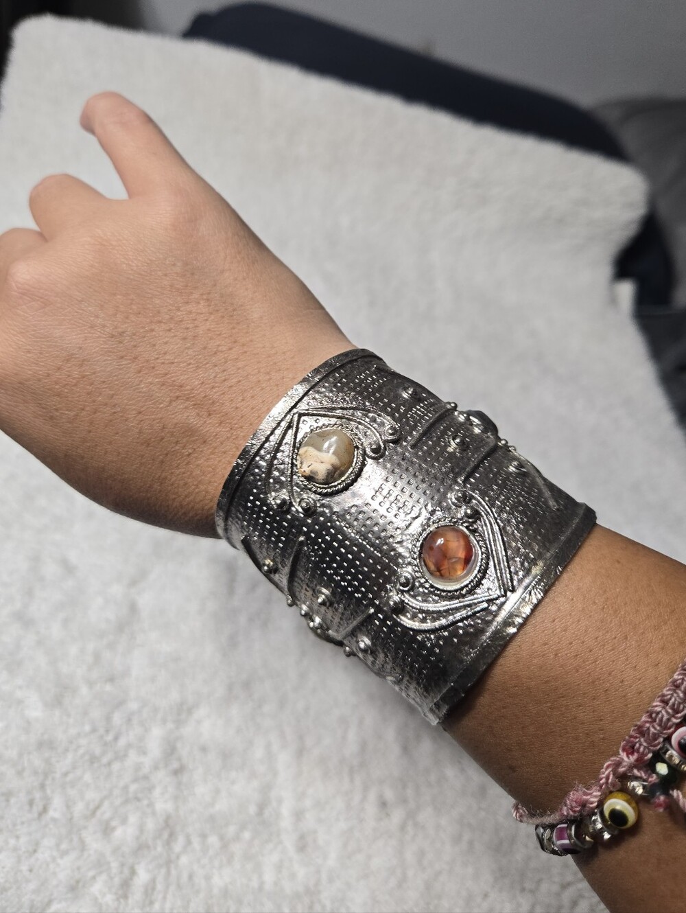 Vintage Middle Eastern Cuff With Stones